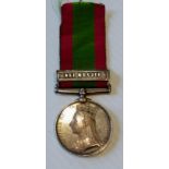 An Afghanistan Medal 1878-80 awarded to 1366 PTE. W. MAHONEY. 1/17th REGIMENT, clasp ALI MUSJID