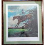 Claire Eva Burton, signed limited edition prints, BOB CHAMPION ON ALDANITI, (524/650), 61cm x 57.