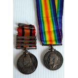 A Victorian South Africa Service Medal with South Africa 1902, Transvaal, Cape Colony clasps and a