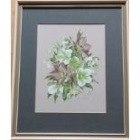 Pamela Davis RMS SWA, STILL LIFE OF FLOWERS, watercolour, framed and mounted, signed bottom right,