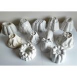 A large quantity of Shelley jelly moulds, to include a swan, a rabbit, etc, 36 in total, all with