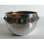 A Victorian silver bowl with rococo decoration, London, 1889, maker's mark rubbed, 82g, 6 x 8 cm;