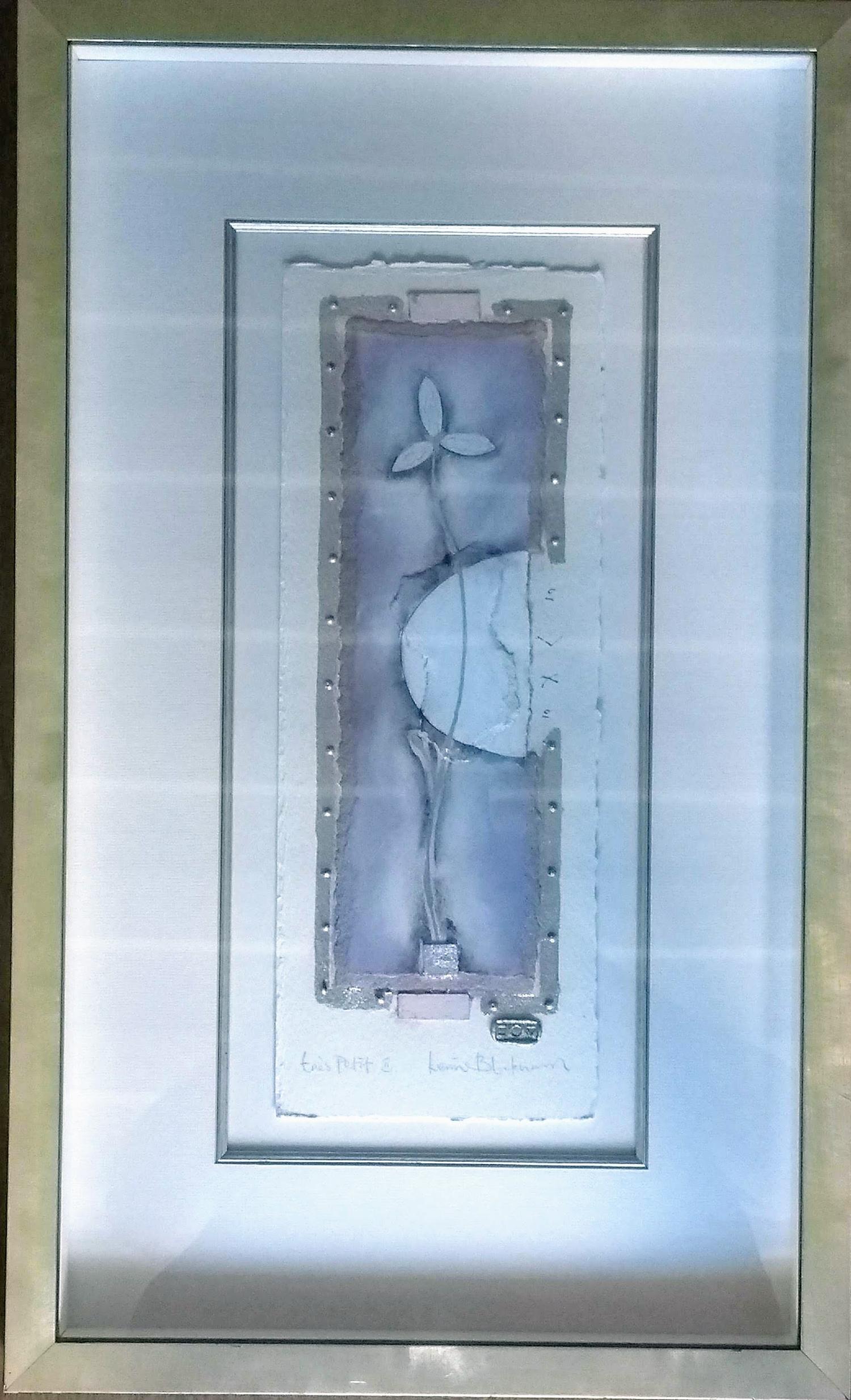 Kevin Blackham, TRES PETIT II, mixed media, framed, mounted, glazed and signed, 41 x 16 cm