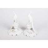 A pair of continental porcelain Meissen