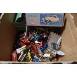 A large quantity of unboxed diecast vehi