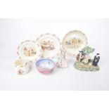 A collection of ceramics To include Royal Doulton Bunnykins cup, bowl and side plate,