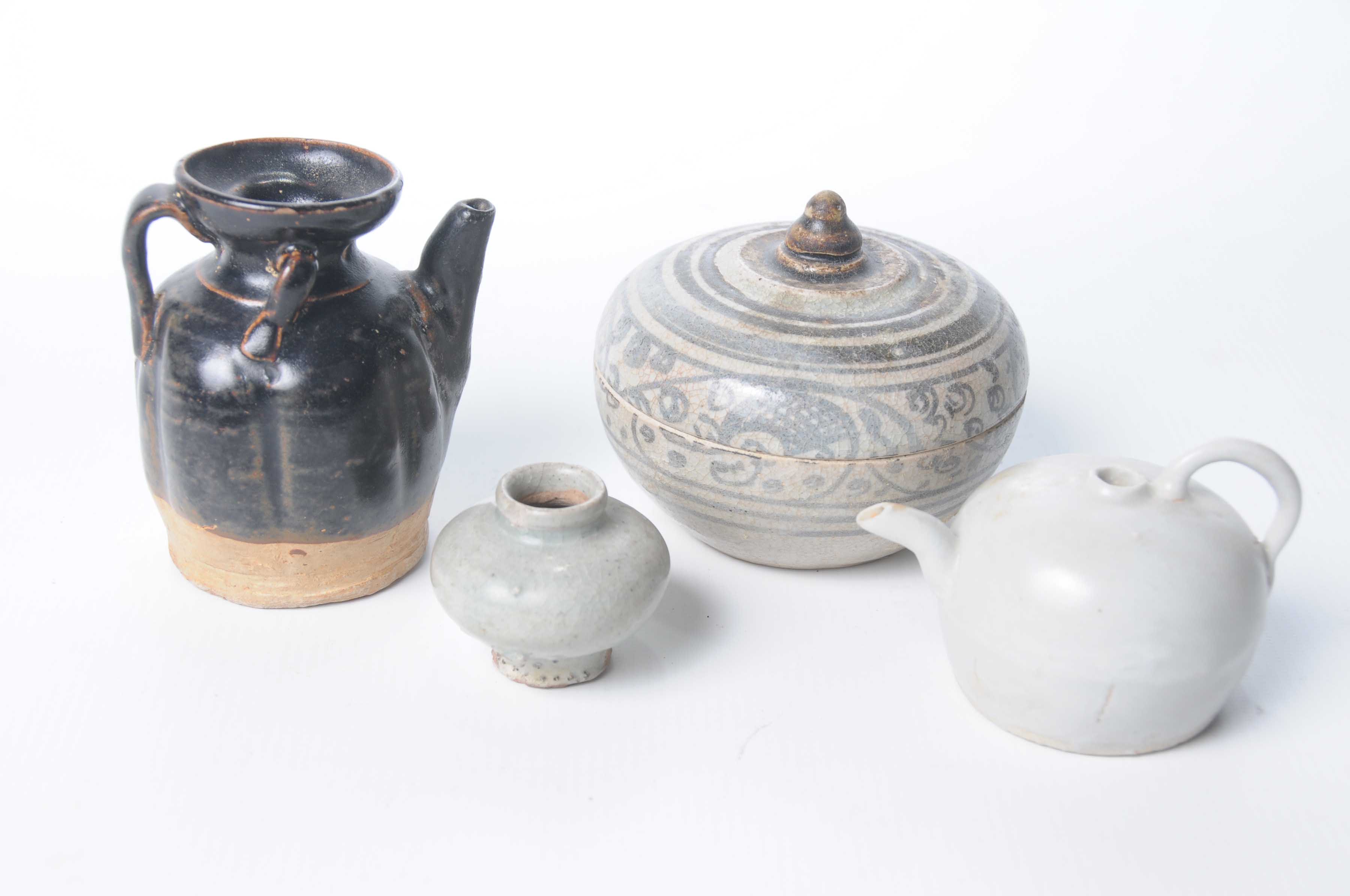 A collection of Chinese glazed porcelaneous ware,