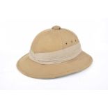 A Lock & Co pith helmet, mid 20th Century Bears label for Lock & Co, size 59.