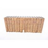 Smollett T "Continuation of the history of England" In 15 volumes, with foldout maps,