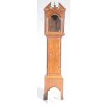 A George III oak cased longcase thirty hour clock by T Hepton,