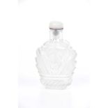 A Chinese cut glass snuff bottle,