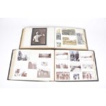 Two late 19th, early 20th century photograph albums Scenes to include troops in South Africa 1901,