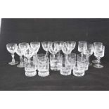 A good collection of hunting and big game inspired engraved glassware,