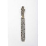 An Anglo-Indian cast metal letter opener,