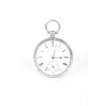 A silver open face pocket watch, James Watt,