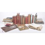 A large collection of books To include 'Harmsworth's Atlas and Gazetteer',
