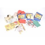 Boxed Beyko sets, Pelham puppets and vintage soft toys To include Beyko building sets,