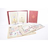 Four British and European stamp albums To include British stamps from the reign of Queen Victoria,