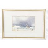 After Copley Fielding 'The Storm Cloud' Watercolour, unsigned, 14cm x 22cm, framed and glazed.