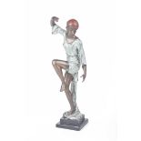 Bronze type figurine of a dancing girl,