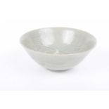 A Chinese celadon glazed Longquan bowl, Song Dynasty Of conical form,