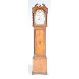 A George III oak cased eight day longcase clock by J.