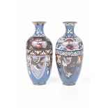 A pair of Japanese cloisonne vase,