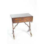 A Regency style mahogany sofa table,