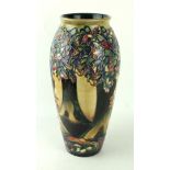 A large modern Moorcroft pottery vase of shouldered form Decorated with oak trees in eventide