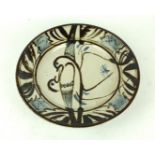 Seth Cardew for Wenford Bridge studio pottery bowl Decorated with two birds within stylised border,