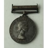 Queen Elizabeth II Africa general service medal with Kenya bar awarded to E3062IP(R) T R Spence