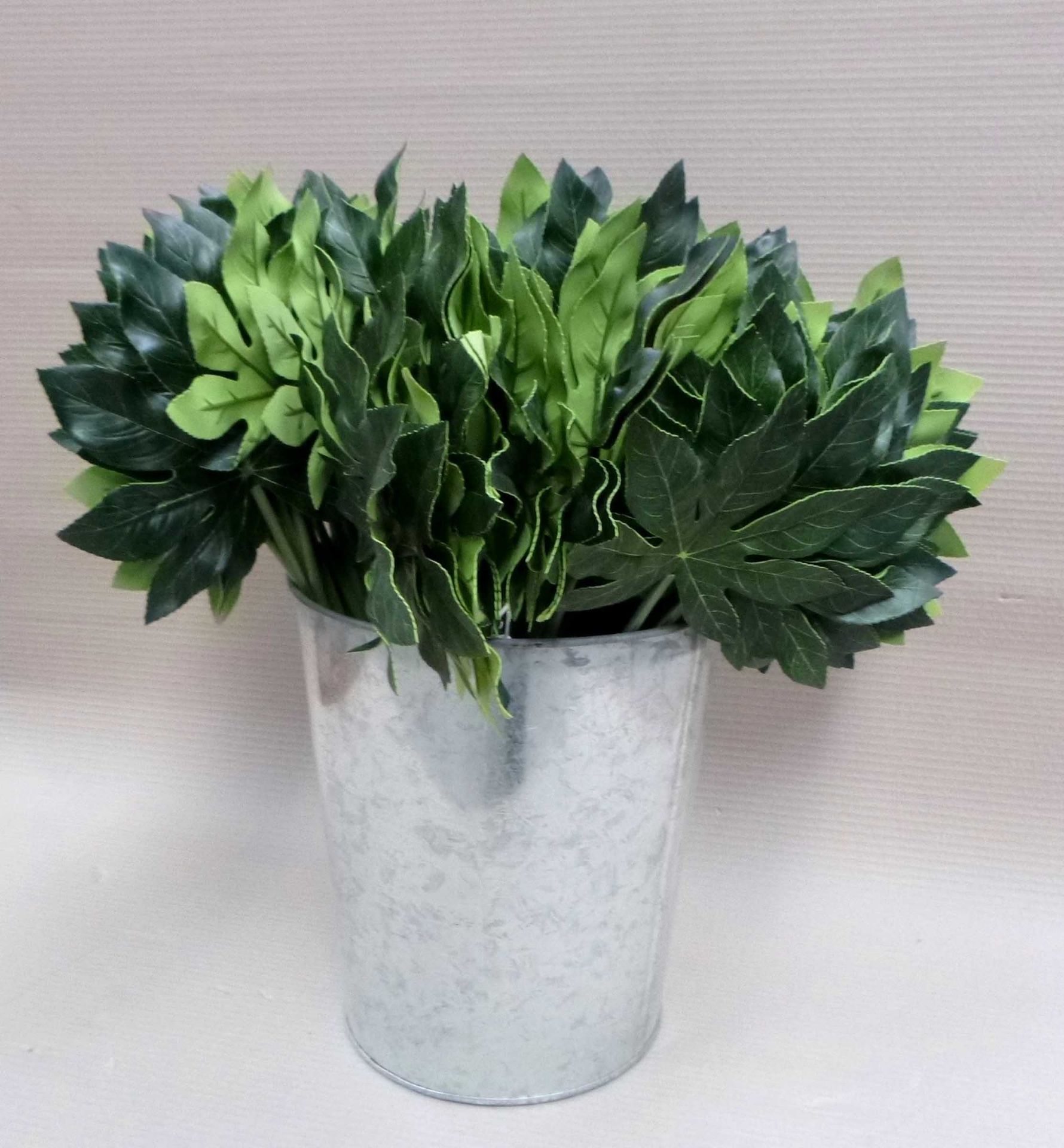Artificial flowers: Aralia leaf, box of ninety two.