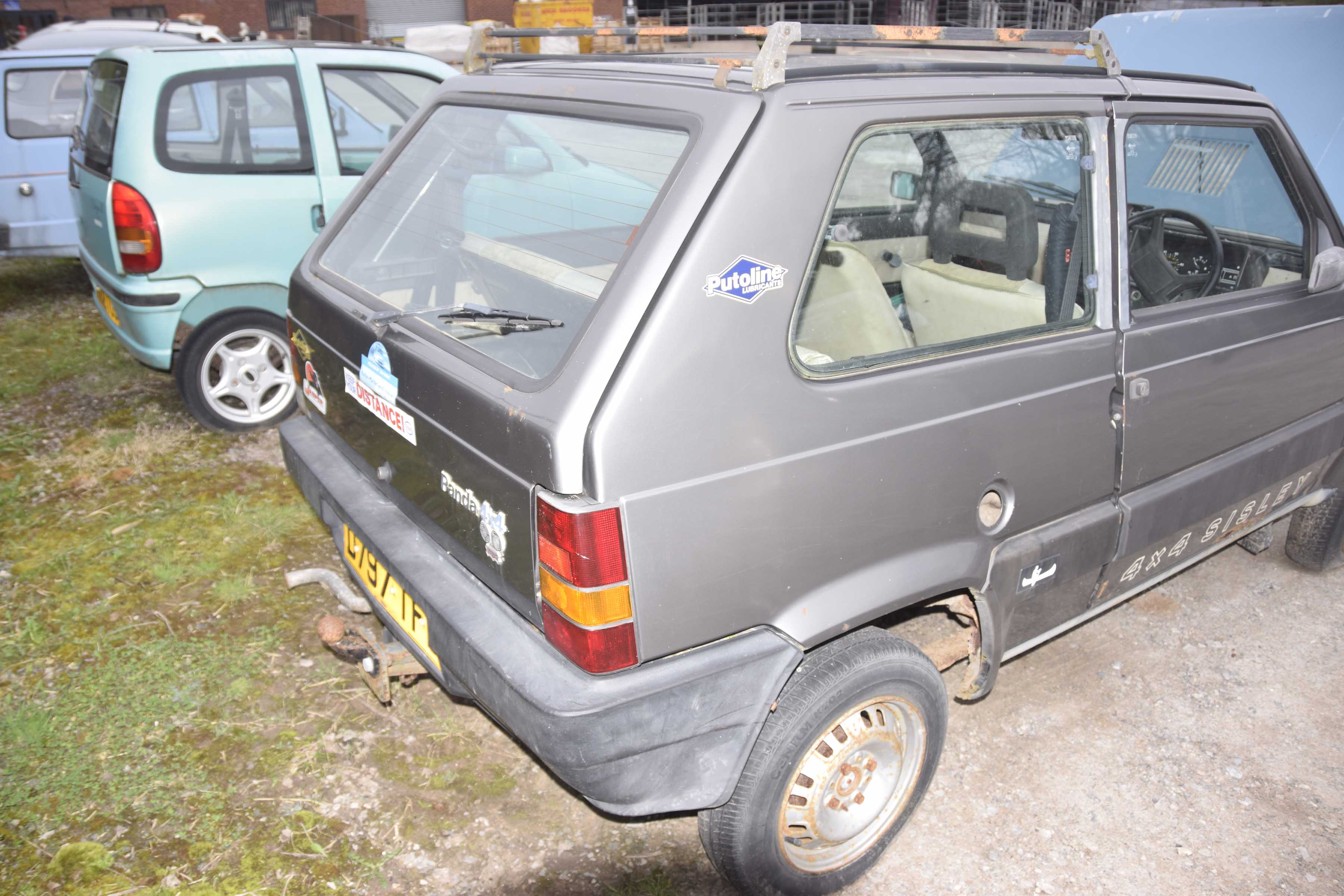 Fiat Panda 4x4 registration D797 TFM, plus pallet of spares. - Image 7 of 8