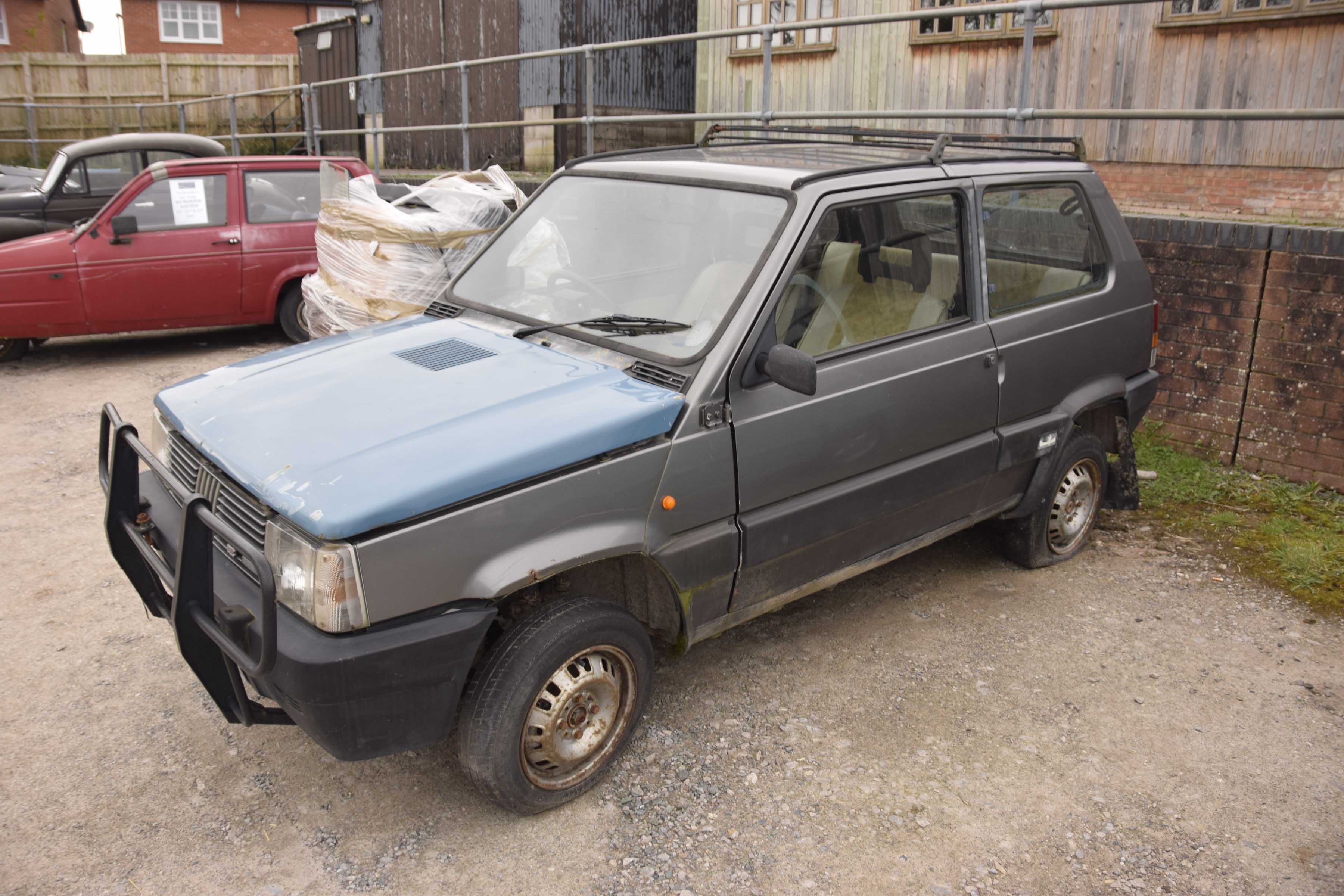 Fiat Panda 4x4 registration D797 TFM, plus pallet of spares. - Image 3 of 8