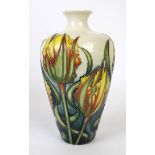 A Moorcroft pottery limited edition vase of shouldered form Decorated in the Golden Artist pattern,