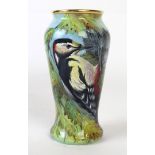 A Moorcroft enamel limited edition vase of tapering form Decorated in the Greater Spotted