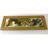 A Moorcroft pottery limited edition rectangular wall plaque Decorated in the Kinland Forest pattern,