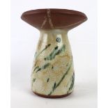 A Poole pottery Atlantis vase shape A91 Decorated with stylised linear motifs on a mottled ground,