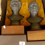 Royal Doulton black basalt busts,