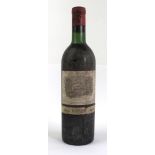 1 Bottle Chateau Lafite Rothschild 1er Grand Cru Classe Pauillac 1963 (vts) Fully intact but