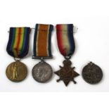 A WWI medal group awarded to 4168 Sgt A.