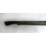 A Jarvanese Klewang, late 19th Century 47cm straight single edged blade,