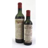 1 Bottle together with 1 half bottle Chateau Mouton Rothschild 1er Grand Cru Classe Pauillac 1