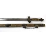 A Chinese Jian sword,