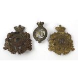 A collection of Queen Victoria regimental shako badges Comprising two 96th Regiment (raised