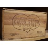 12 Bottles Chateau Calon Segur Grand Cru Classe St Estephe 1996 (OWC)