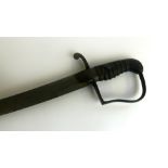 A George III 1796 pattern Light Cavalry Officers sword 84cm curved single edged,