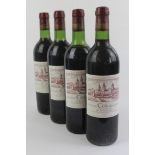 4 Bottles Chateau Cos d'Estournel Grand Cru Classe St Estephe 1983 (2 i/n, 1 t/s,