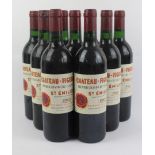 9 Bottles Chateau Figeac Premier Grand Cru Classe St Emilion 1990 (all b/n +)