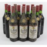 12 Bottles Chateau Rauzan Segla Grand Cru Classe Margaux 1975 (all t/s +)